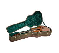 Crossrock Étui en Bois pour Guitare Acoustique 12 frettes Style 000/OM avec Bretelles Amovibles Vert (CRW700-00012GN)
