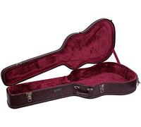 Crossrock Étui en Bois pour Guitares électriques Archtop/Hollow Body/Jazz de 40,6 cm - Compatible avec Gretsch Electromatic, Ibanez, Epiphone, Gibson ES Series - Marron Vintage (CRW620JA16BR)