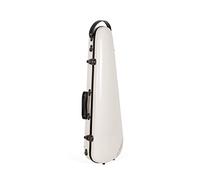 Crossrock Étui en fibre de verre pour violon 4/4 avec bretelles amovibles - Blanc laiteux (CRF1020VMW)