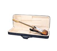 Crossrock Étui en mousse pour guitare électrique pour Stratocaster et Tele | Sac de transport léger bleu avec rembourrage réglable, intérieur en peluche et rangement (CRP300EBL)