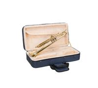 Crossrock Étui en Mousse pour Trompette si bémol | Sac de Transport léger Bleu avec extérieur structuré, intérieur en Peluche et Poches de Rangement (CRP300TRBL-R)