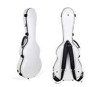 Crossrock Étui en polycarbone pour Guitares Classiques 4/4, étui Anti-Rayures, Blanc (CRF4020CWT)