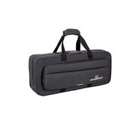 Crossrock Étui Mousse Léger pour Saxophone Alto | Coque Oxford Gris Foncé, Sangles Sac à Dos, Poches Accessoires - Coque Rectangulaire Résistante