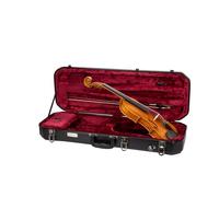 Crossrock Étui Oblong pour Violon 4/4, Comprend Un Compartiment intérieur, 2 Porte-archets, Un verrou de sécurité et des Sangles détachables, Noir (CRA860VFBK-R), Rouge, 4/4 Violin