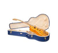 Crossrock Étui pour Guitares électriques Archtop/Hollow Body/Jazz de 40,6 cm - Compatible avec Gretsch Electromatic, Ibanez, Epiphone, Gibson ES Series - Bleu Vif (CRW520JA16VB)
