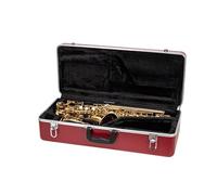 Crossrock Étui pour Saxophone Alto | Coque Rigide moulée en ABS avec Verrouillage de sécurité et Sangle Amovible - Rouge (CRA862ASRD-R)
