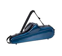 Crossrock CRF1020TSBL Étui en fibre de verre pour saxophone ténor avec bretelles amovibles Bleu