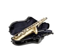 Crossrock Étui pour Saxophone ténor en Fibre de Verre | Finition Noire Brillante | Coque renforcée, intérieur amélioré, Serrure TSA, Sangles de Sac à Dos - Protection de Voyage Professionnelle - Noir
