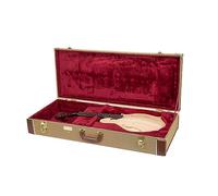 Crossrock Étui Rigide Bois pour Mandola F-Style | Finition Vinyl Tweed, Serrures Acier Inox, Intérieur Mousse, Compartiment Accessoires - Coque Sécurisée