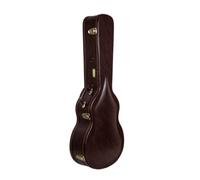 Crossrock Étui Universel pour Guitare Acoustique Gibson L-00 et Martin CEO avec 14 Chiffres, verrous en Acier Inoxydable, Doublure en Mousse, Pieds en métal, Rangement, Marron Vintage., 14-Bund L00