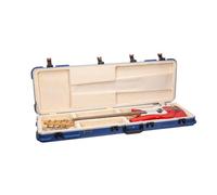 Crossrock Flight Case CRA980BVB Étui pour guitare basse Compatible avec Fender Jazz & Precision Serrure TSA, compartiment intérieur pour accessoires, bleu vif