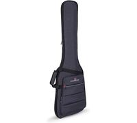 Crossrock Housse rembourrée pour Basse électrique | Mousse 10 mm, Sangles Sac à Dos, Poche Accessoires - Protection légère pour Le Transport Quotidien