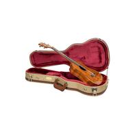 Crossrock Master Series Étui pour ukulélé ténor pour Grand Corps de 68,6 cm | Extérieur en Tissu Tweed Classique, Coque repensée, Sangles de Sac à Dos et poignée en Cuir, intérieur en Velours Rouge
