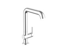 Crosswater 3ONE6 Mitigeur lavabo - rehaussé - Inox TL113DNS