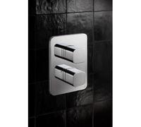 Crosswater Atoll Crossbox - partie encastrable - avec partie apparente - clapet 1000 - thermostatique - chrome ATCB1000LBPC/CROSSBOX