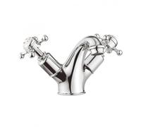 Crosswater Belgravia Robinet de lavabo - bas - poignées en croix - sans vidage - chrome BL110DNC