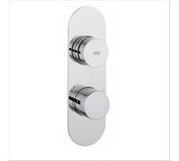 Crosswater Dial Robinet de douche encastrable vertical 2 boutons chrome DIAL_CENT_1