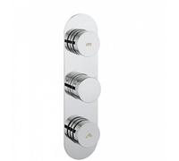 Crosswater Dial Robinet de douche vertical avec inverseur et 2 boutons avec partie encastrable chrome DIAL_CENT_3