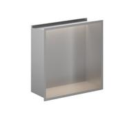 Crosswater Douche Niche - 30.5x30.5cm - bande lumineuse LED - acier inoxydable brossé NI305305LV