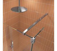 Crosswater Gallery Barre de renfort - 120cm - bras mural - pour verre de 8-10mm - chrome GRBRACEPSS