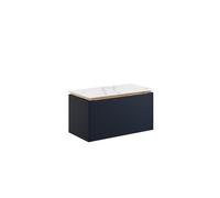 Crosswater Mada Meuble sous-lavabo - 70x36x32.5cm - 1 tiroir - MDF - Bleu indigo MA7000DIB