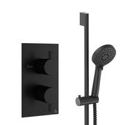 Crosswater MPRO Ensemble douchette - 2 leviers - douchette à main - barre de douche - noir mat DESET2M