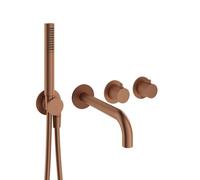 Crosswater MPRO Module Robinet de baignoire - 2 fonctions - avec set de douchette à main - bronze brossé PROMOD440TRIMBZ