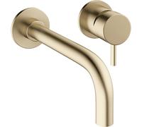 Crosswater MPRO Robinet lavabo encastrable - 2 trous - laiton brossé 2x sw84108/sw209243