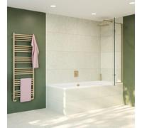 Crosswater Optix 10 Pare-baignoire - 90x150cm - droite - laiton brossé OXBDFC0900R