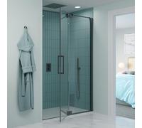 Crosswater Optix Porte battante - Panneau inline - 120cm - Ardoise OXPDTC1200