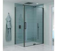 Crosswater Optix Porte battante - Panneau inline - 140cm - Ardoise OXPDTC1400