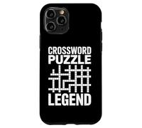Crossword Puzzle Legend Cruciverbalist Fan De Mots Croisés Coque pour iPhone 11 Pro