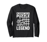 Crossword Puzzle Legend Cruciverbalist Fan De Mots Croisés Manche Longue