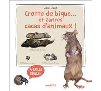Crotte de bique... et autres cacas d'animaux Découvre les crottes d'animaux en taille réelle - Xavier Japiot - Rusti Kid - cartonné - Document jeunesse
