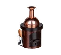 Crottendorfer Bouilloire 2212 pour fumoir (marron) + échantillon Cônes d'encens pour pin (paquet de 5)