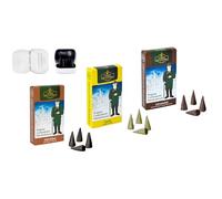 Crottendorfer Lot de 3 cônes d'encens - Parfums : cacao, vanille et parfum de l'Avent dans la taille standard M - Quantité : 72 avec 4 cônes d'encens dans une boîte sucrée - Fabriqué en Allemagne
