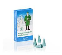 Crottendorfer Paquet de 24 cônes d'encens Originaux Parfum Lavande Taille M Fabriqué en Allemagne