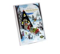 Crottendorfer Räuchererkerzenland Calendrier de l'Avent, 24 parfums variés pour une période de l'Avent apaisante, en taille M, en format portrait, fabriqué en Allemagne