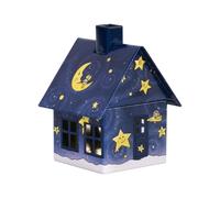 Crottendorfer Räucherkerzen - Cabane en métal avec porte-encens - pour cônes d'encens de taille M - Bonne nuit.