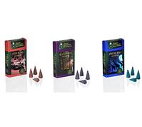 Crottendorfer Räucherkerzen Original Voyage du monde - Taille M - Lot de 3 - 60 pièces - Parfums : Cuba Blend + Black Forest + African Night - Fabriqué en Allemagne