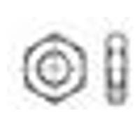 Crou hexagonal bas m3 din 439 1060794 acier inoxydable a4 100 pc(s)