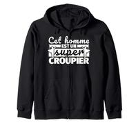 Croupier drôle Cadeau cet Homme et Un Super Croupier Sweat à Capuche