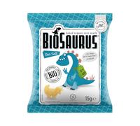 Croustilles de maïs Dinosaures au sel de mer sans gluten BIO 4x15 g BioSaurus