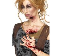 Croûte De Sang Rouge Femme Halloween Rouge