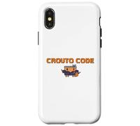 CROUTO Code AI Tool Illustration AI Agent Executive Style Binaire Hacker Dot Painting G PT Coque pour iPhone X/XS