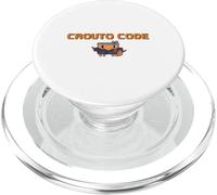 CROUTO Code AI Tool Illustration AI Agent Executive Style Binaire Hacker Dot Painting G PT PopSockets PopGrip pour MagSafe