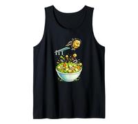 Crouton Amusant Plongeant dans Un saladier Débardeur