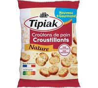 Croûtons de Pain Croustillants Tipiak - 75g | Idéal pour Salades et Soupes | Saveur Naturelle et Croustillante | Epicerie Salée de Qualité - Le Lot De 4