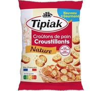 Croûtons de Pain Croustillants Tipiak Nature 220g - Idéal pour Sublimer Vos Soupes - Epicerie Salée - Le Lot De 3