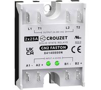 Crouzet Relais à semi-conducteurs 84140800N 25 A Tension de contact (max.): 280 V/AC Passage par zéro spécial 1 pc(s)